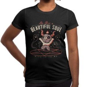 Black Matter You Have a Beautiful Soul Cute Baphomet Satan Goat Pentagram Devil